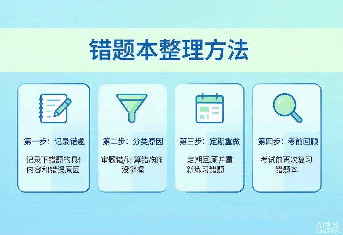 小学生错题本怎么整理最有效?3个月从60分到90分的真实案例 - 配图